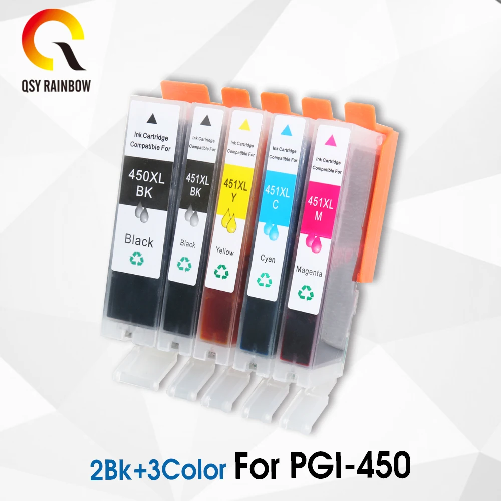 5 шт. PGI 450 CLI 451 BK C M Y Совместимый картридж для canon PIXMA MG5440 MG5540 MG6440 Ip7240 MX924 IX6540 IX6840