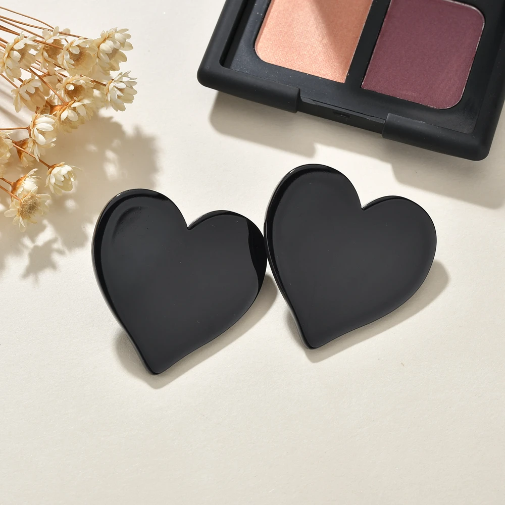 Женские серьги в форме сердца с белым сердечком свадебные украшения акриловые