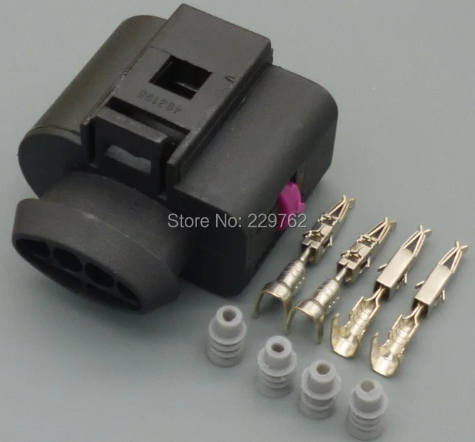 Shhworld Sea 100 комплектов катушка зажигания автомобиля 4 Pin 1 5 мм 1J0973704 Женский Разъем