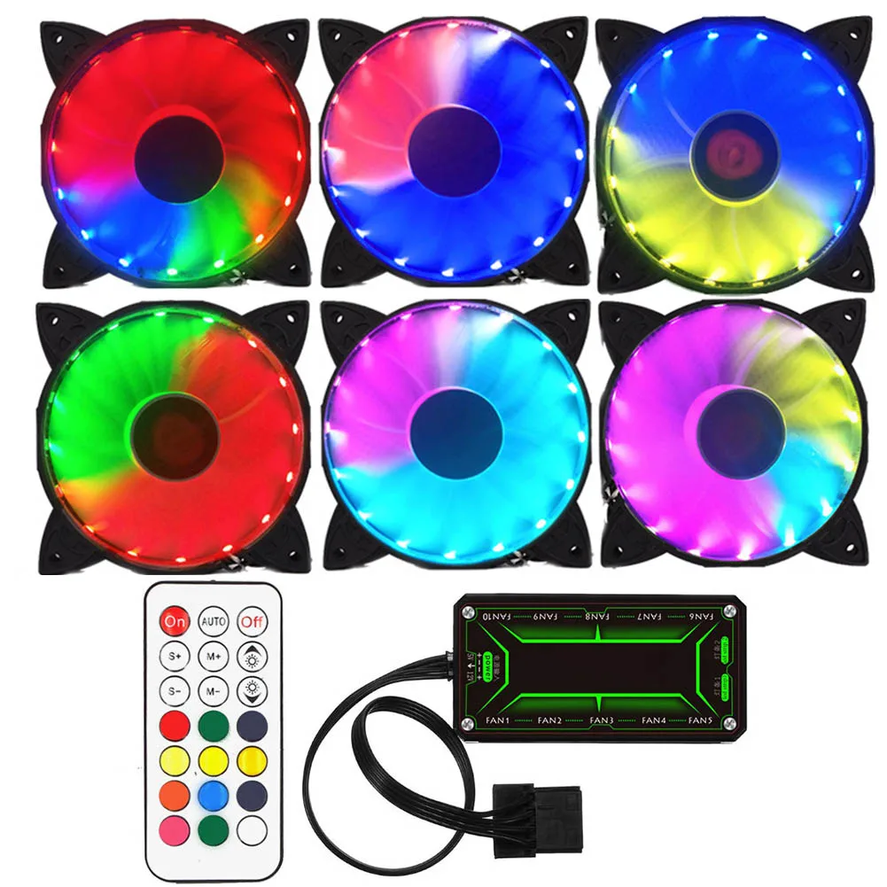 Охлаждающие вентиляторы для компьютера RGB чехол ПК охлаждающий вентилятор