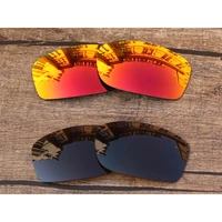 vonxyz 2 pairs ruby mirror bronze brown polycarbonate replacement lenses for oakley fives squared frame