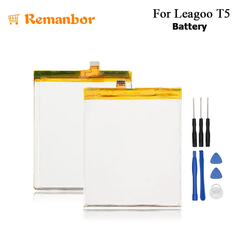 Remanbor для Leagoo T5 Резервная аккумуляторная батарея 3000 мАч Перезаряжаемые литий