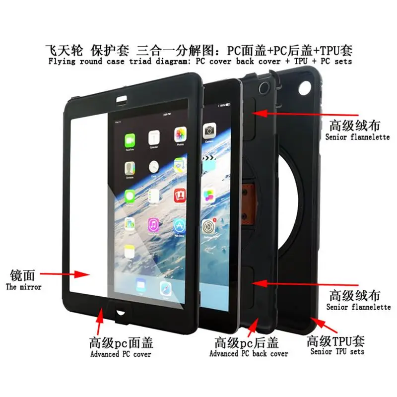 Оригинальный брендовый чехол подставка XSKEMP для Apple iPad Air 5 9 7 &quot противоударный