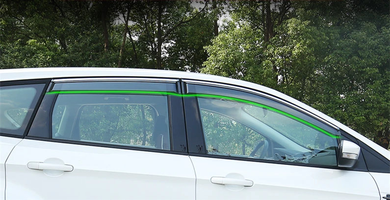Пластиковый козырек для окна Ford Escape Kuga отверстия защита от солнца дождя