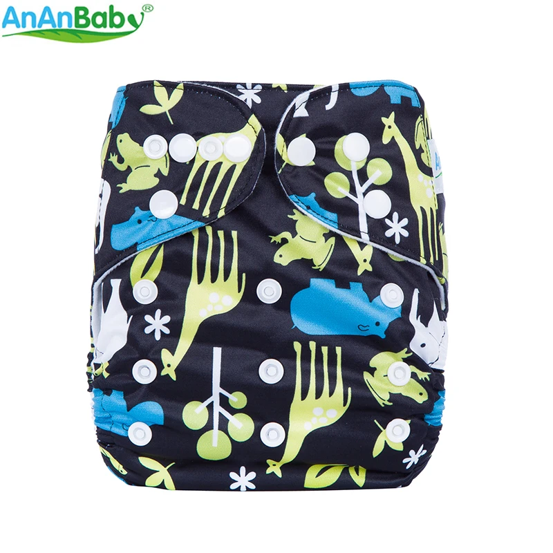 Ananbaby Экологичные подгузники моющиеся регулируемые тканевые костюм для