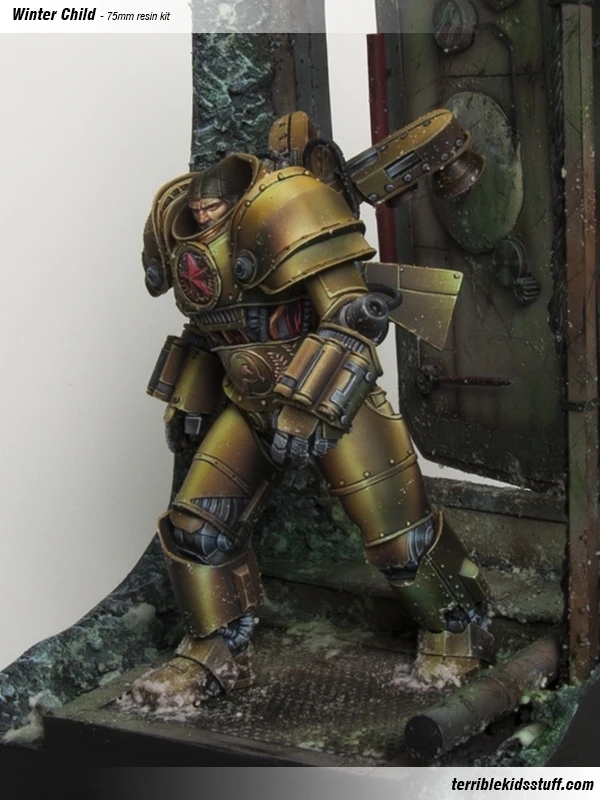 [Loong Way Miniatures] ужасные детские вещи зимняя детская миниатюрная смола 75