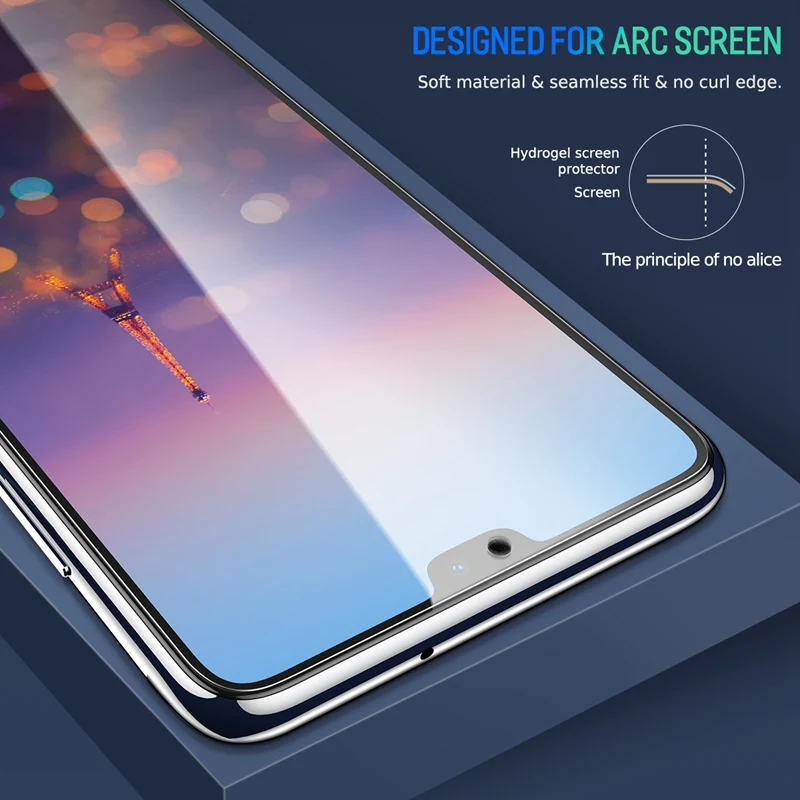 Rock 3D изогнутая мягкая Гидрогелевая Защитная пленка для экрана huawei P20 Pro 0 18 мм