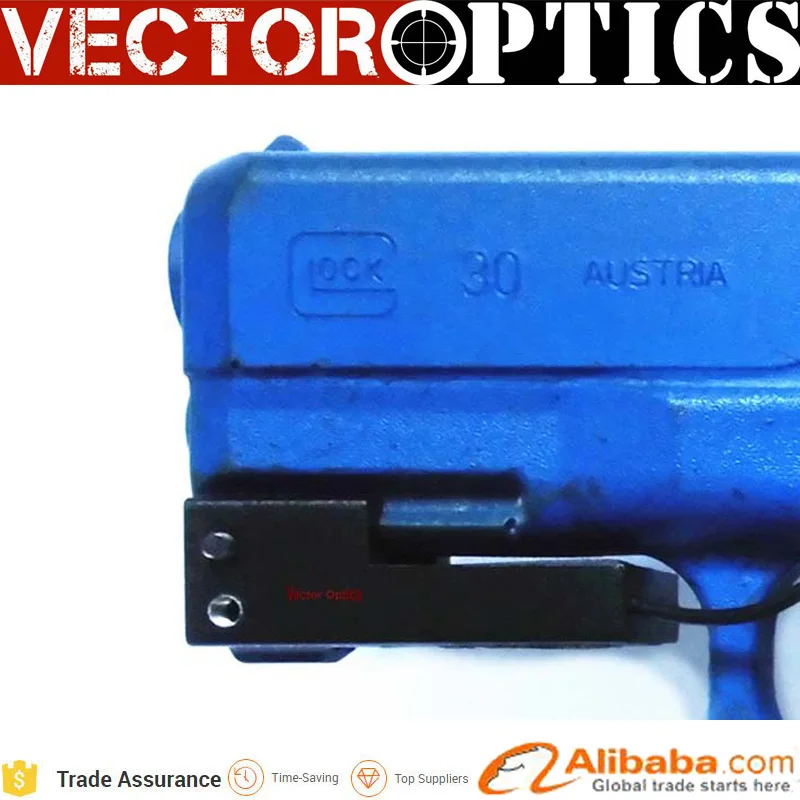 Векторная Оптика 10 шт. супертонкий Красный лазерный прицел для пистолета Glock 17 19