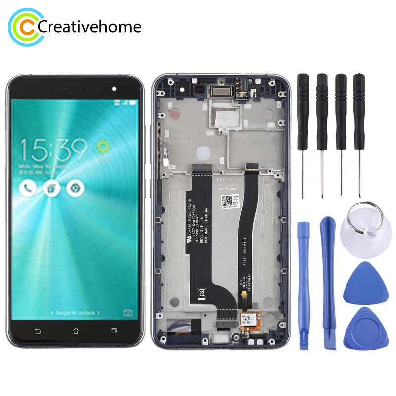 Сменный ЖК экран и дигитайзер в сборе стекло с рамкой для Asus ZenFone 3 ZE552KL|Сенсорные
