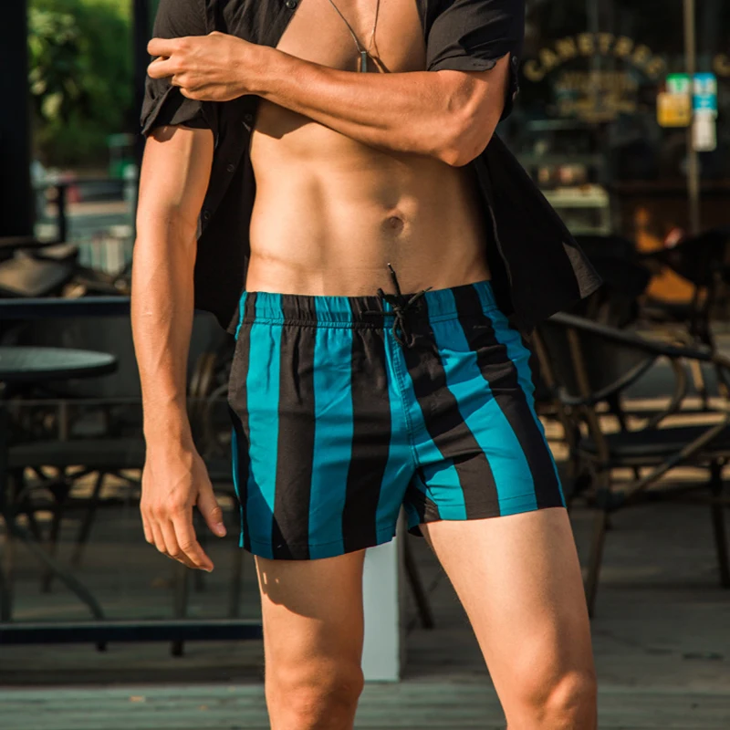 Мужские пляжные шорты в полоску SD631 для серфинга спортивные пляжа отдыха 2019 |