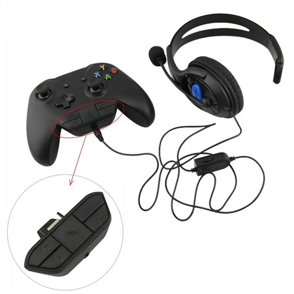 Стереогарнитура наушники аудио игровой адаптер для Microsoft Xbox One контроллер DR 3 5 мм