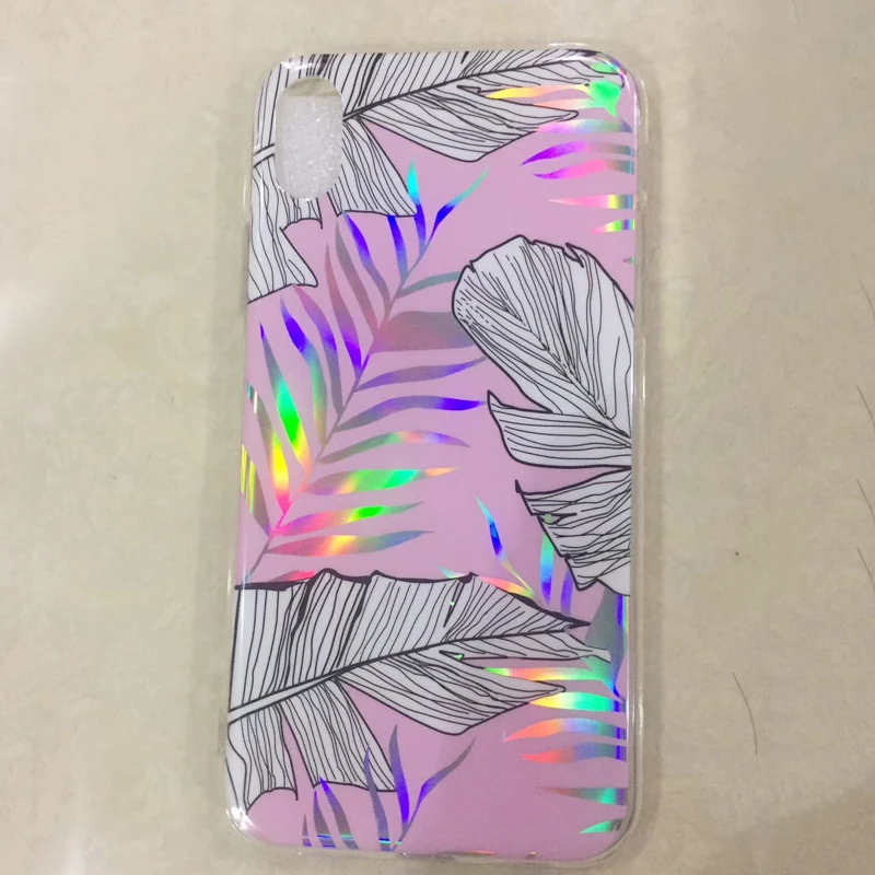 Лазерный чехол для samsung A7 2018 рисунком в виде радуги Galaxy m30 M20 M10 A10 A20 A30 A40 A50 A70 J2 J4 J6