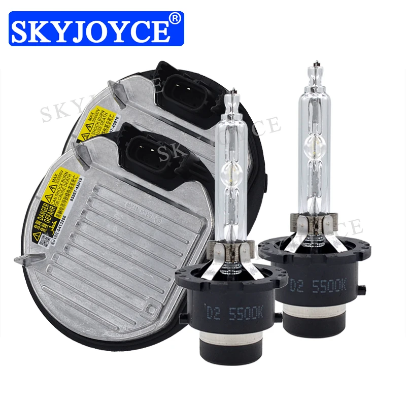 SKYJOYCE Оригинал 35 Вт 55 D2S D4S Xenon HID набор ламп 5500K 6500K D2R D4R Автомобильная фара лампа 85967