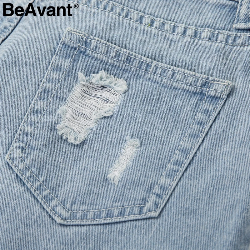 Женская короткая джинсовая юбка BeAvant Повседневная мини с асимметричной