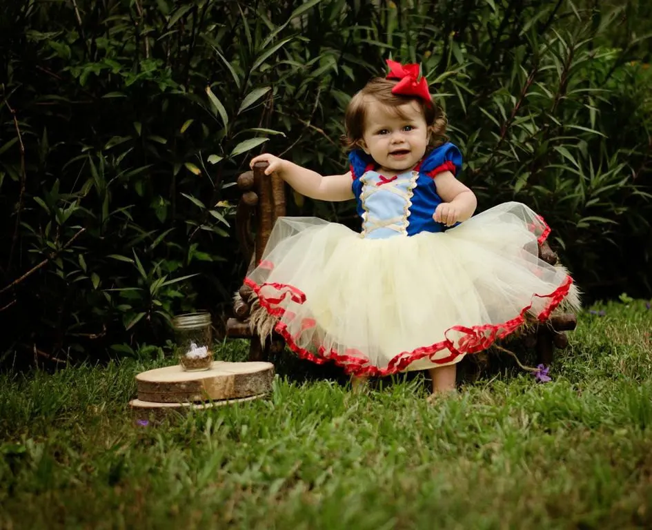 SNOW WHITE Christmas party costume dress girls princess cartoon TUTU skirt style birthday cosplay | Тематическая одежда и