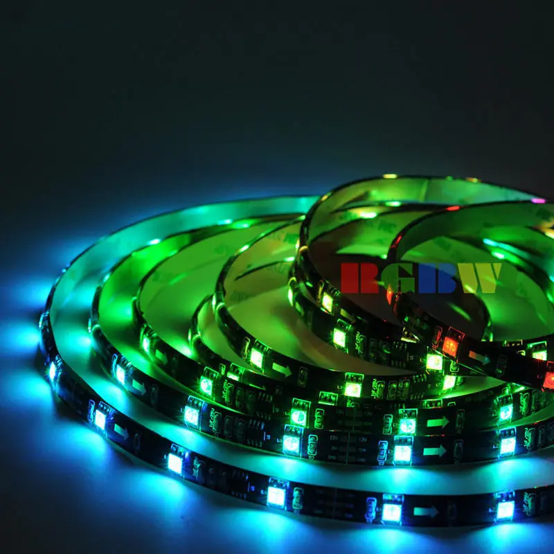 5 ~ 100 м DC12V WS2811 30 светодиодов/м 5050 RGB SMD 150 светодиодов черный белый цвет адресуемые