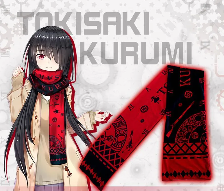 

DATE A LIVE Tokisaki Kurumi Cosplay Warm Soft Scarf