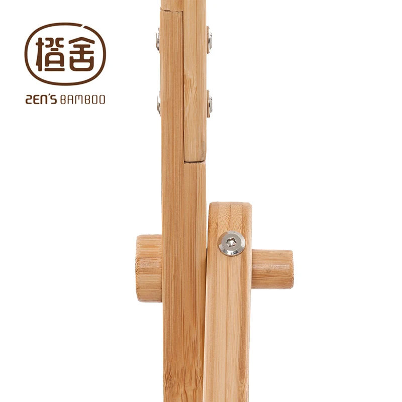 ZEN'S бамбуковая подставка для одежды Многофункциональная вешалка для одежды и шляпы сложенная подставка для пальто домашняя мебель