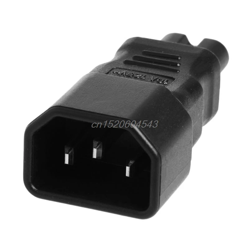 IEC 320 чайник 3-контактный C14 мужчина к C7 женский Мощность конвертер адаптер вилка-розетка R11 и Прямая поставка