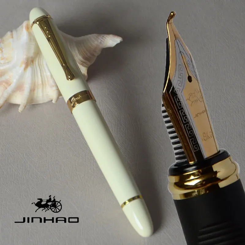 Авторучка для каллиграфического 1,0 мм перо изогнутое перо JINHAO X450 черный коралловый винный зеленый золотой розовый белый 21 цвет на выбор JINHAO 450 - Цвет: pen as this picture