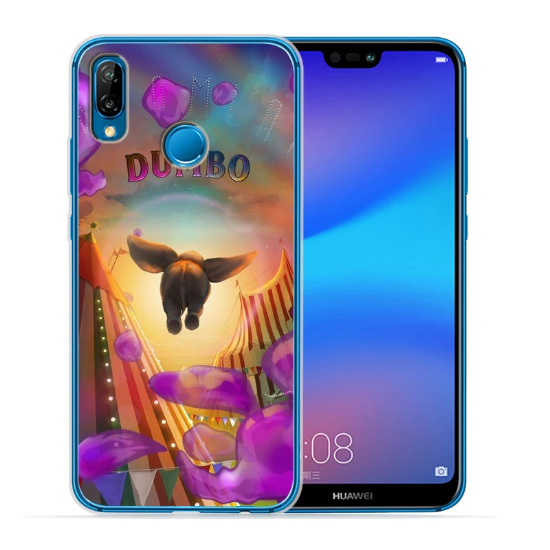 Мягкий прозрачный чехол Dumbo для huawei P30 Lite для huawei P30 Pro P20 Lite P8Lite P9Lite P Smart Capa силиконовый Etui