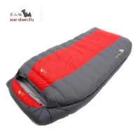 double sleeping bag adult fill 800g 1200g 1600g 2000g tourism camping equipment white duck down couples