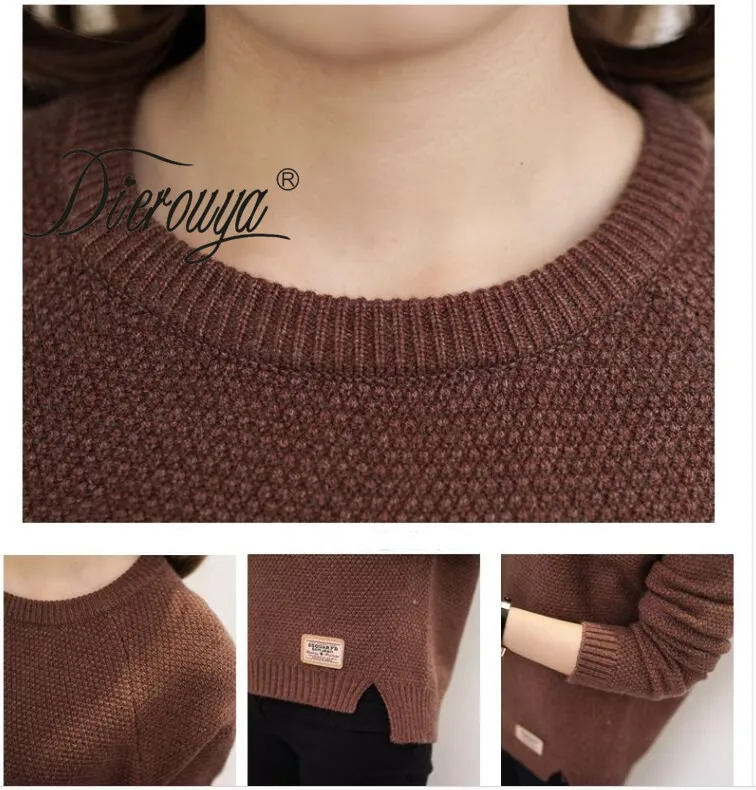 Autumn sweater 2020 Winter women fashion sexy o-neck Casual sweaters and pullover warm Long sleeve Knitted Sweater | Женская одежда