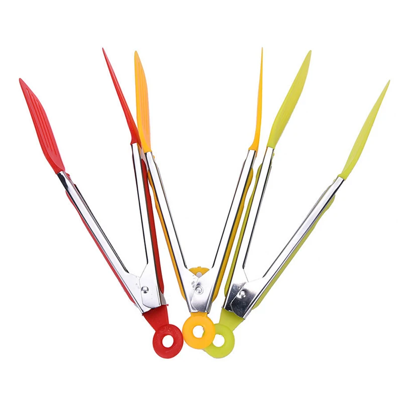 Случайный цвет мини зажим для сладостей щипцы хороший Зажим барбекю мяса