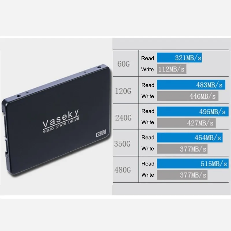 Внутренний твердотельный накопитель для компьютера Vaseky SSD 120 ГБ 240 2 5 дюйма SATA3 MLC