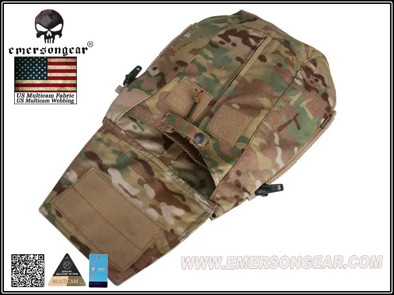 Emersongear Pouch Zip-ON Panel FOR AVS JPC2.0 CPC Tactical Vest Pouch Multicam Tropic EM8348 images - 6