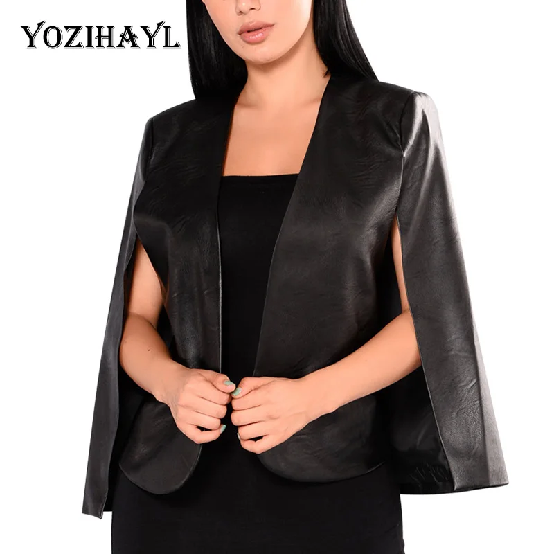 Yozihayl 2018 новый весенне осенний открытый передний искусственный кожаный пиджак