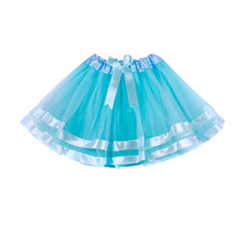 Skirt 8E Многослойные радужные юбки-пачки для маленьких девочек, с Бандана с единорогом, бальное платье для маленьких девочек, балетное платье для маленьких девочек с единорогом на день рождения - Цвет: Skirt 8E