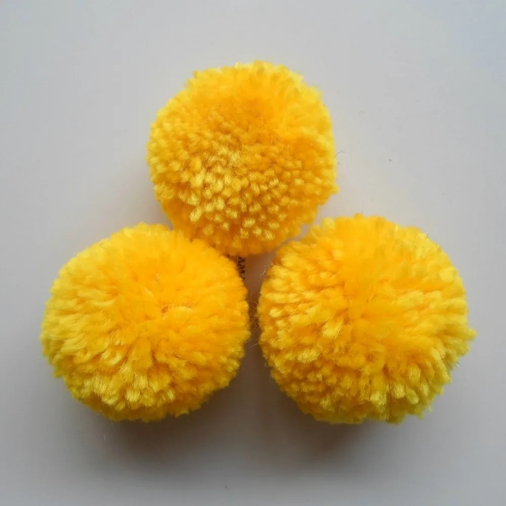 Смешанные цвета большие помпоны 5 см ручная работа пряжа помпон шары для