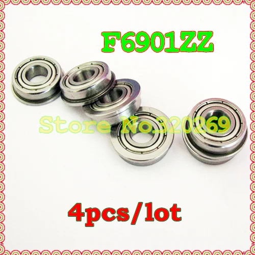 4 шт. фланцевые шарикоподшипники F6901ZZ 12*24*26 5*6*1 5 мм 6901ZZ 6901RS 6901 2RS|bearing shaft|bearing bearing5 mm