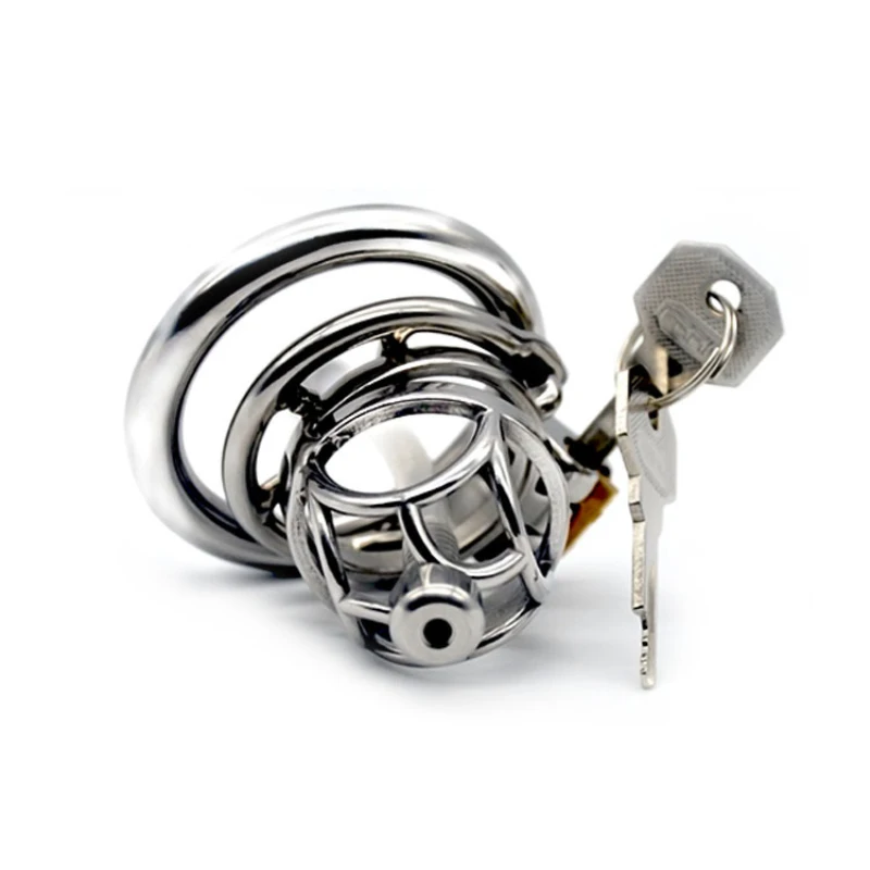 

2020 Newest Male Chastity Cage Stainless Steel with Barbed Anti-off Rings Soft Catheters Restraint Device Sex Products G7-1-255F