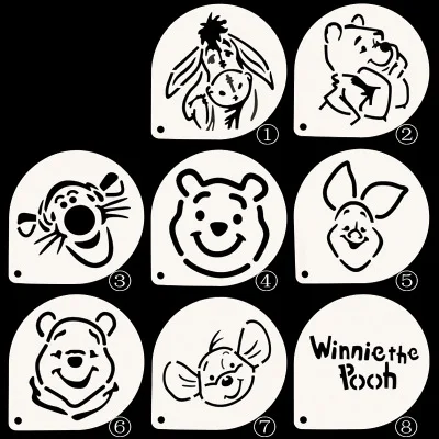 8 шт./компл. мультфильм медведь кофе Латте Торт Сахар пыль спрей украшения