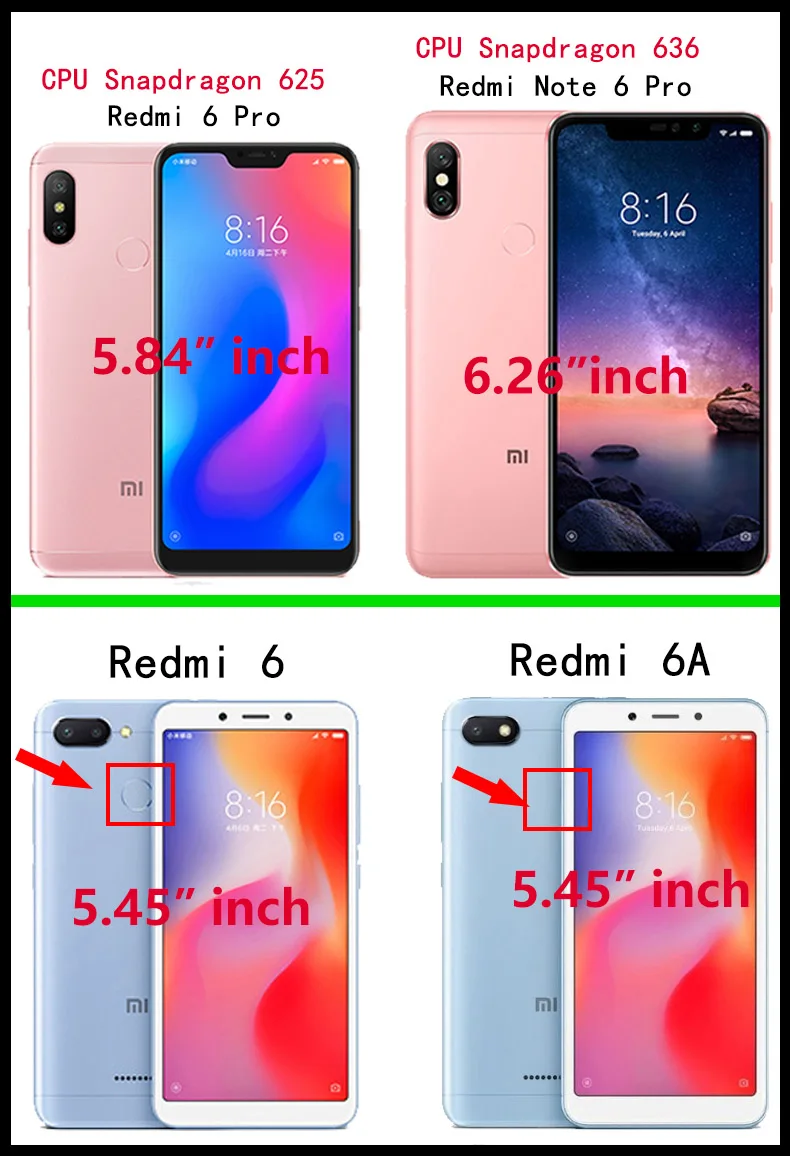 Чехол для телефона из закаленного стекла Xiaomi A2 Lite Redmi 6 6A Note Pro чехлы с покрытием и