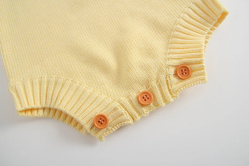

Newborn Baby Boy/Girls knited Romper angel wing design Cotton Baby Pajamas Toddler Kids Jumpsuit children Clothing summer