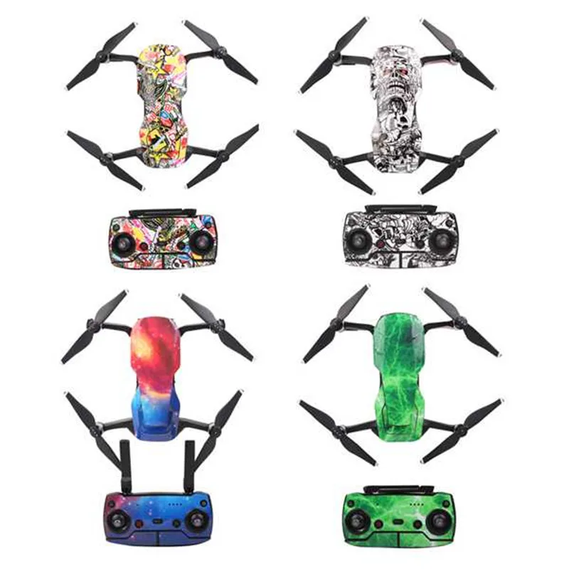 ПВХ наклейки Наклейка кожный чехол водонепроницаемые аксессуары для DJI Mavic Air Drone CO
