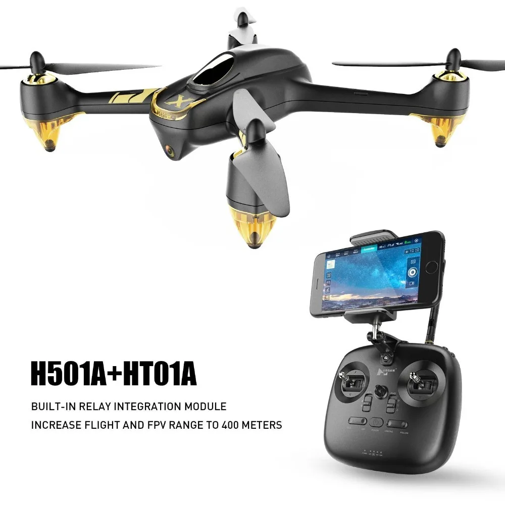 Hubsan H501A X4 wifi бесщеточный FPV приложение совместимый RC Безголовый Квадрокоптер Дрон