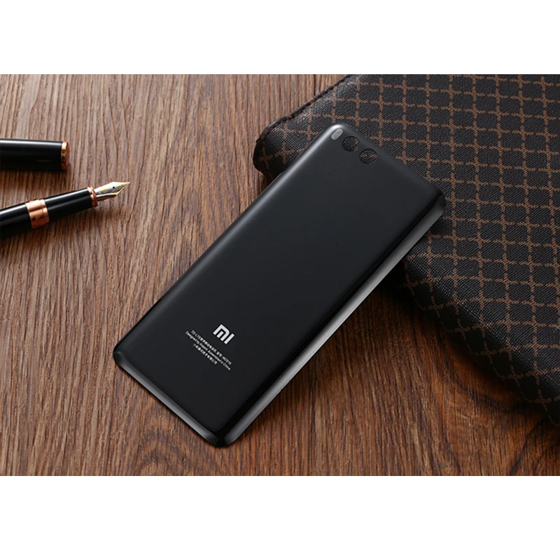 100% оригинал XIAOMI Mi6 задняя крышка батарейный чехол 3D стеклянный корпус дверь