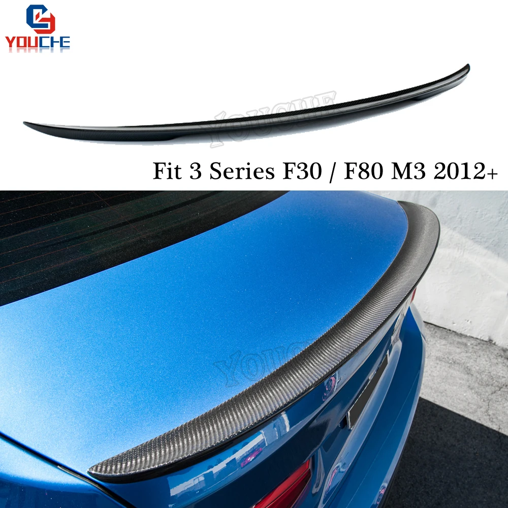 Задний спойлер F30 M performance Style крыло из углеродного волокна для BMW M3 F80 3 Series Sedan 2012 +