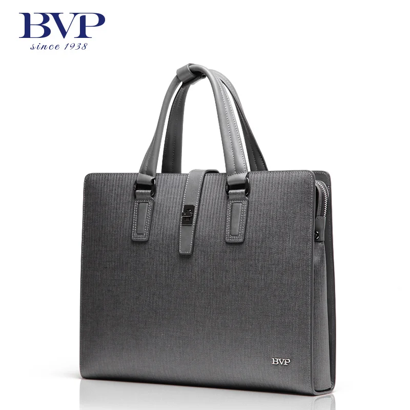 Портфель BVP J25 мужской из натуральной кожи сумка для ноутбука саквояж на плечо в
