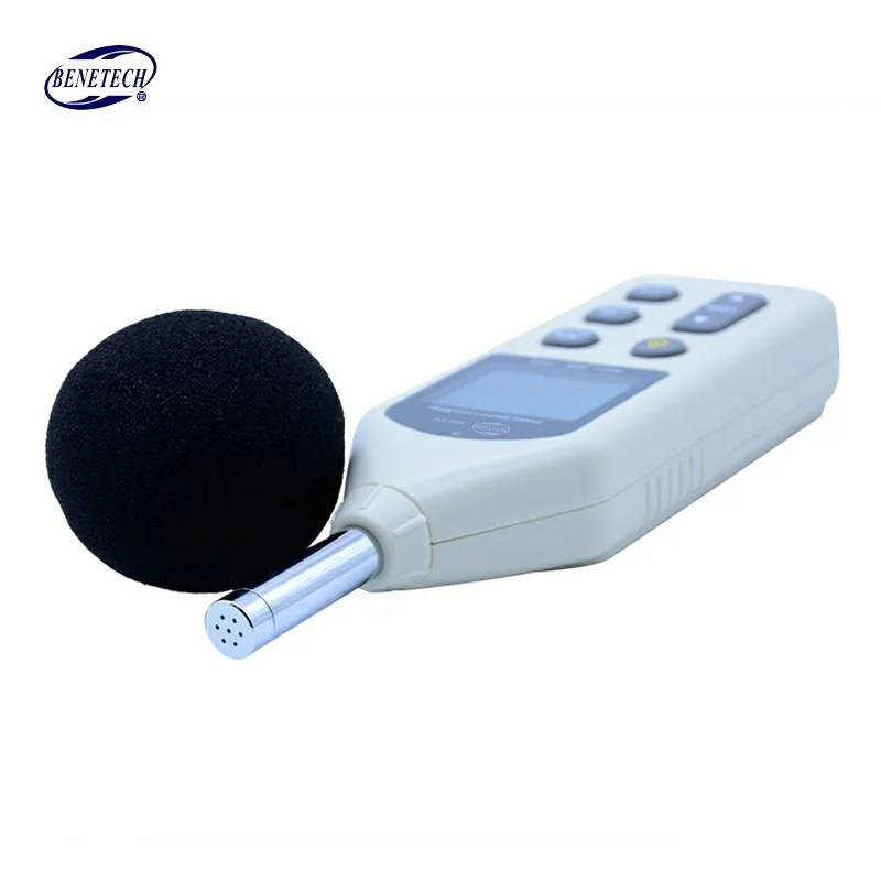 BENETECH цифровой измеритель уровня звука USB шума GM1356 30-130dB A/C быстрая/медленная dB +