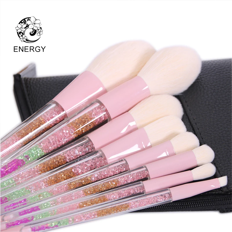 8 шт. радужные кисти для макияжа с цветной ручкой|pinceaux maquillage|brush professionalbrand brush set |