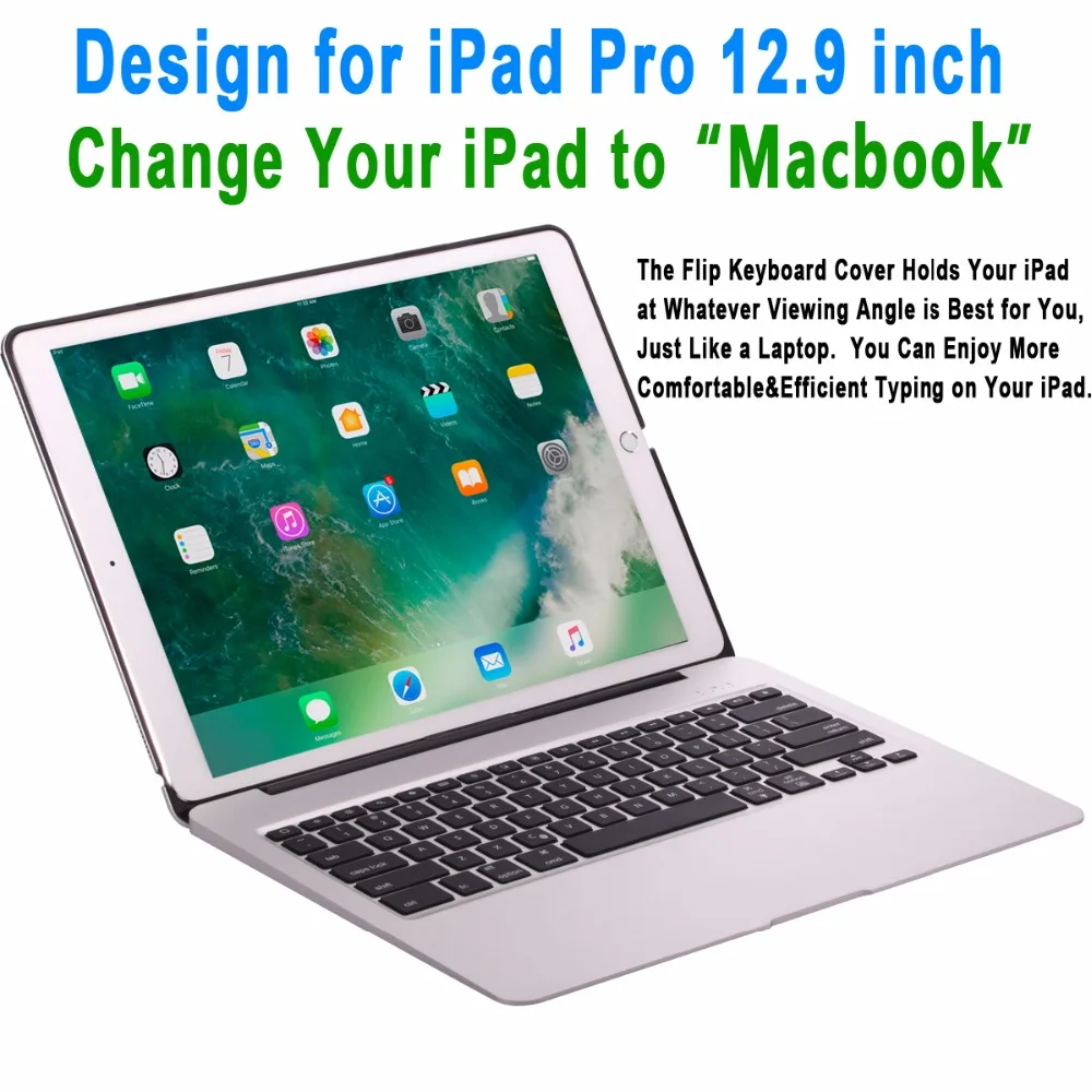Для Apple iPad Pro 12 9 2017 2015 чехол тонкий с подсветкой из алюминиевого сплава