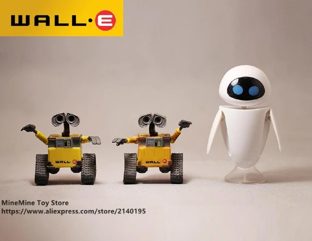 Дисней WALL-E робот ЕВА 6-10 см ПВХ Мини Кукла фигурку модель осанки аниме