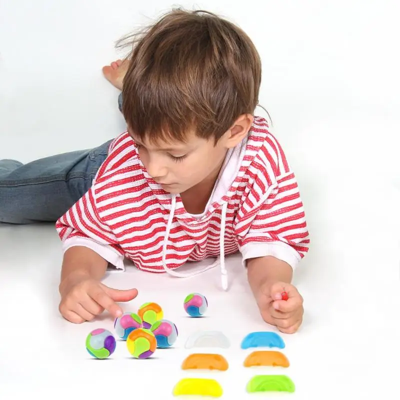 Мини DIY 6 лепестков Собранный шар капсула игрушка головоломка игрушки смешное яйцо подарки