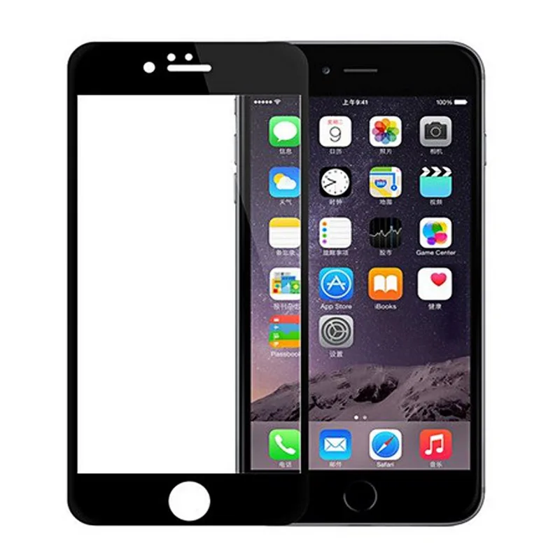 20D полное закаленное стекло для iPhone 6 6S Plus 7 8 защитная пленка X XR XS Max Защитное