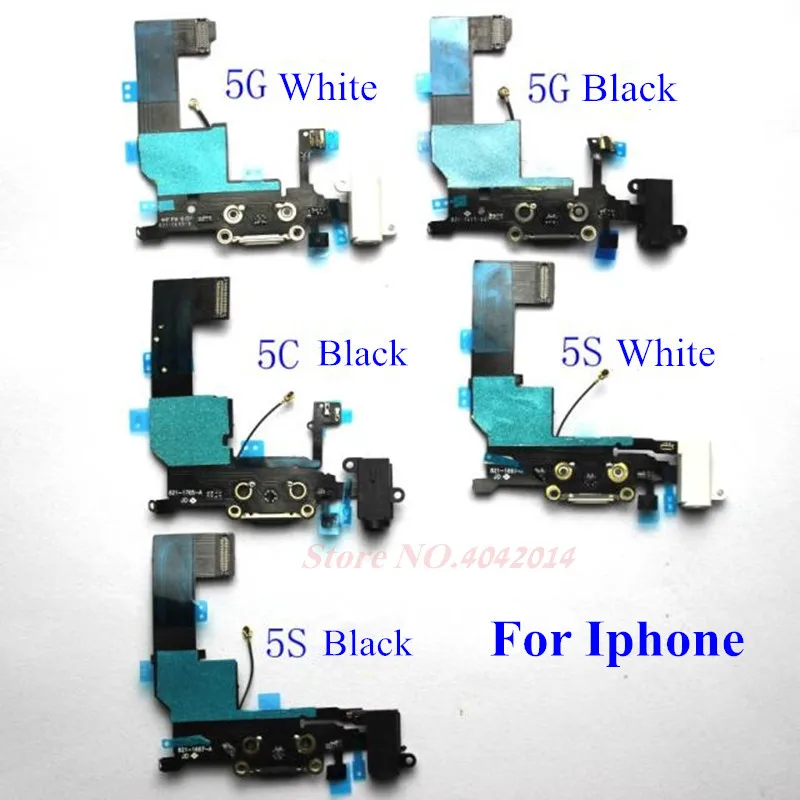 Оригинальный USB порт для зарядки с микрофоном разъем наушников Felx кабель iphone 5 5G 5C